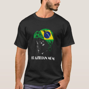 Frauen Brasilianische Mama Brasilien Flagge Brasil T-Shirt