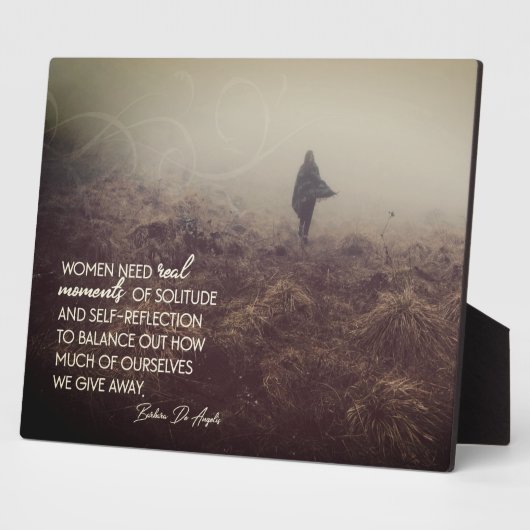 Frauen brauchen echte Momente Fotoplatte (Seite)