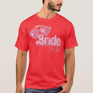 Frauen Braut Wird Zur Hochzeit Engagement Brautpar T-Shirt