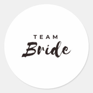Frauen Brautparty Team Bridge Team Groom Premium Runder Aufkleber