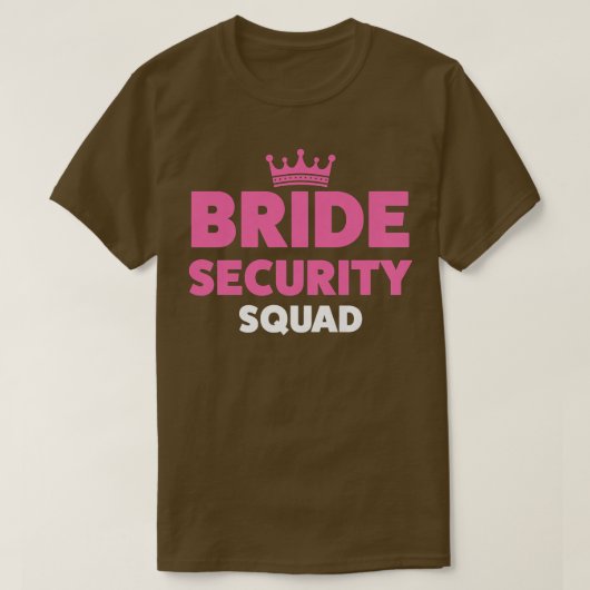 Frauen Bride Sicherheitskommandos T-Shirt (Design vorne)