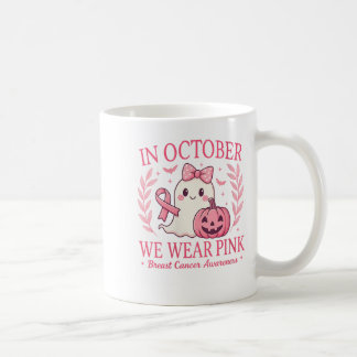 Frauen Brustkrebs Frauen Halloween im Oktober Wir Kaffeetasse