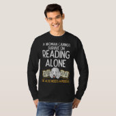 Frauen Buch Bibliothekarisch lesen Poodle Haustier T-Shirt (Vorne ganz)