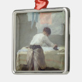 Frauen-Bügeln Silbernes Ornament (Links)