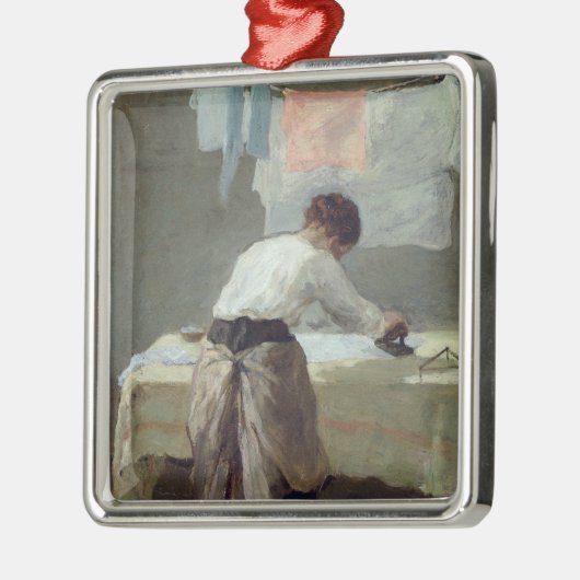 Frauen-Bügeln Silbernes Ornament (Links)