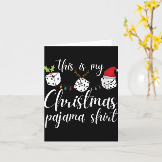 Frauen Bunco Weihnachten Pyjama Würfel Spiel Nacht Karte (Gelbe Blume)