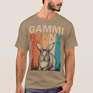 Frauen Bunny Graphics Family Matching Retro Gammi  T-Shirt
