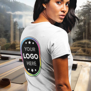 Frauen Business Logo T-Shirt - Großer Druck auf de