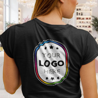 Frauen Business Logo T-Shirt - Großer Rückenaufdru