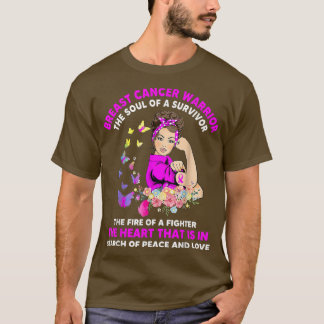 Frauen Butterfly Brustkrebs Bewusstsein T-Shirt