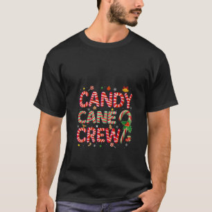 Frauen Candy Cane Crew Weihnachtsfest Candy Lover T-Shirt