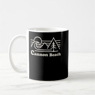 Frauen Cannon Beach Oregon Coast Retro Vintag Sur Kaffeetasse