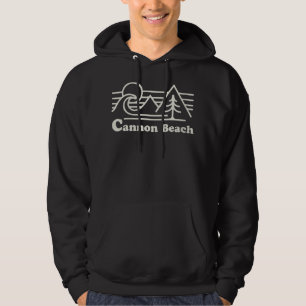 Frauen Cannon Beach Oregon Küste Retro Vintage Sur Hoodie
