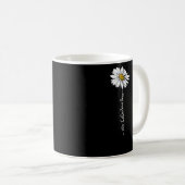 Frauen-Ce Qui Sera Sera Daisy Word Stem Blume Kaffeetasse (VorderseiteRechts)