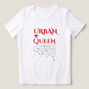 FRAUEN CERISE PINK URBAN CROWN RARE DIAMANT Tri-Blend SHIRT