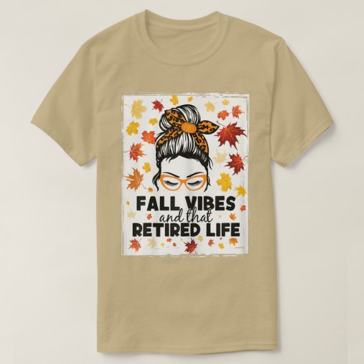 Frauen chaotischen Knospen fallen vibes und dass R T-Shirt (Design vorne)