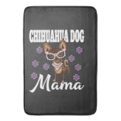 Frauen Chihuahua Hundemutter Badematte (Vorderseite Vertikal)