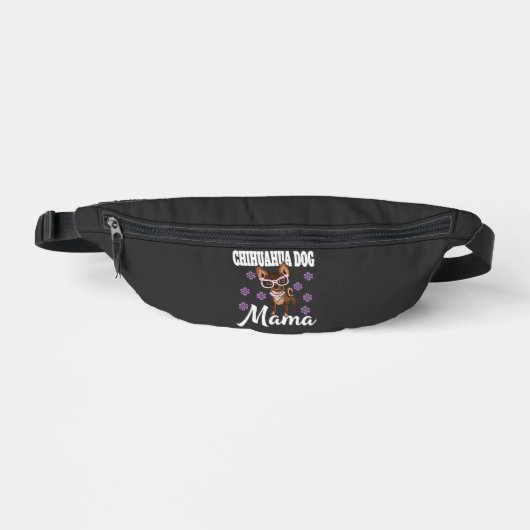 Frauen Chihuahua Hundemutter Bauchtasche (Vorderseite)