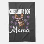 Frauen Chihuahua Hundemutter Geschirrtuch (Vertikal)