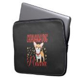 Frauen Chihuahua Hundemutter Laptopschutzhülle (Vorderseite Links)