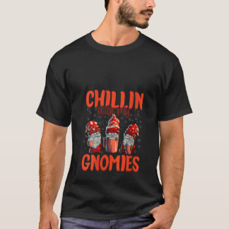 Frauen Chillen Mit Meinen Gnomies Frauen Drei Weih T-Shirt
