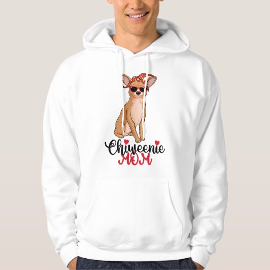 Frauen Chiweenie Hund Chiweenie Mutter Hoodie (Vorderseite)
