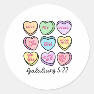 Frauen Christlich Valentine Galatians Konversation Runder Aufkleber