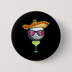 Frauen Cinco De Mayo Golfball Mit Sombrero Margar Button