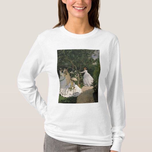 Frauen Claude Monets | im Garten, 1866 T-Shirt (Vorderseite)