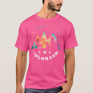 Frauen Colorado Berg Abstrakter Urlaub T-Shirt