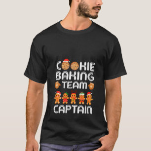 Frauen-Cookie-Back-Team-Kapitän-Gingerbread-Chri T-Shirt