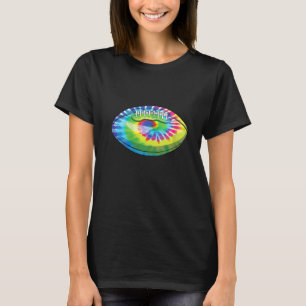 Frauen Coole Gefärbte Krawatte Football Niedlich S T-Shirt