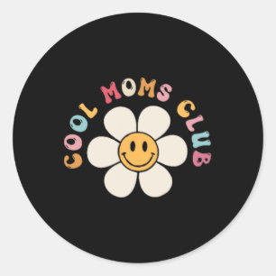 Frauen Coole Mamas Club 2 Sieben Mütter Tag Runder Aufkleber