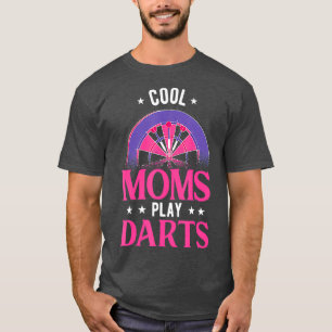 Frauen Coole Mamas spielen Dart Funny Dart Player T-Shirt