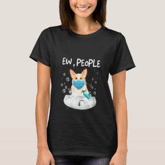 Frauen Corgi Ew Menschen Hunde waschen Hände mit e T-Shirt