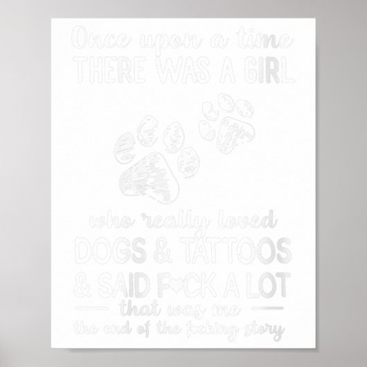 Frauen da war ein Mädchen, das Hunde wirklich lieb Poster (Vorne)