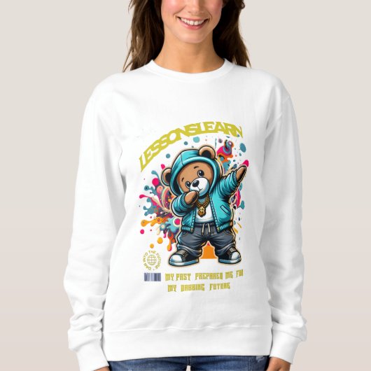 FRAUEN DABBING ZUKUNFT LERNEN SWEATSHIRT (Vorderseite)