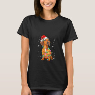 Frauen Dachshund Hunde Baum Weihnachten Sweater Xm T-Shirt
