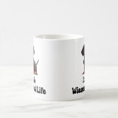 Frauen Dackel Hund - Es ist ein Leben voller Wucht Kaffeetasse (Mittel)