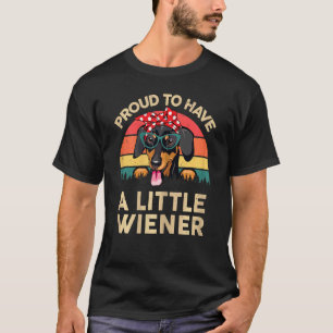 Frauen Dackel stolz auf eine kleine Dackel D T-Shirt