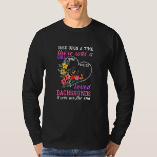Frauen Dackel Würstchen Dackel Dackel Hund Hunde H T-Shirt