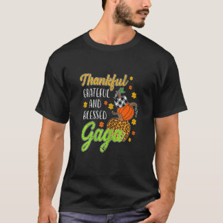 Frauen dankbar dankbar, gesegnet Gaga Herbst T-Shirt