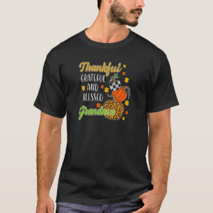 Frauen dankbar, selig gesegnet Oma Autumn Fon T-Shirt