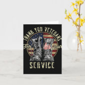 Frauen danken Ihnen Veteranen für Ihren Service Ve Karte (Gelbe Blume)