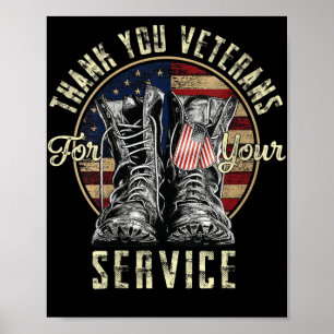 Frauen danken Ihnen Veteranen für Ihren Service Ve Poster