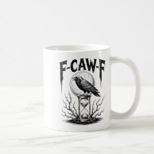 Frauen Dark Gothic F-caw-f Black Crow Moon Soky Ha Kaffeetasse