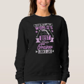 Frauen Das ist der weltbeste Pferdetrainer Sweatshirt (Vorderseite)