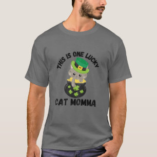 Frauen, das ist eine glückliche Katze Momma T-Shirt