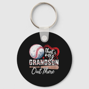 Frauen Das ist mein Enkel da Baseball-Oma Schlüsselanhänger