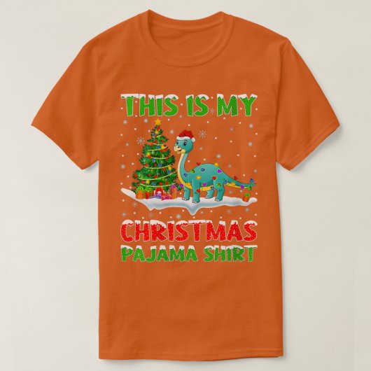 Frauen, das ist mein Weihnachtsbrontosaurus C T-Shirt (Design vorne)